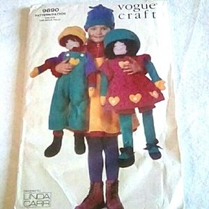 VOGUE Vintage Vogue 9690, 27" Dolls, 2 styles